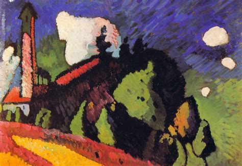 paesaggio con torre kandinsky